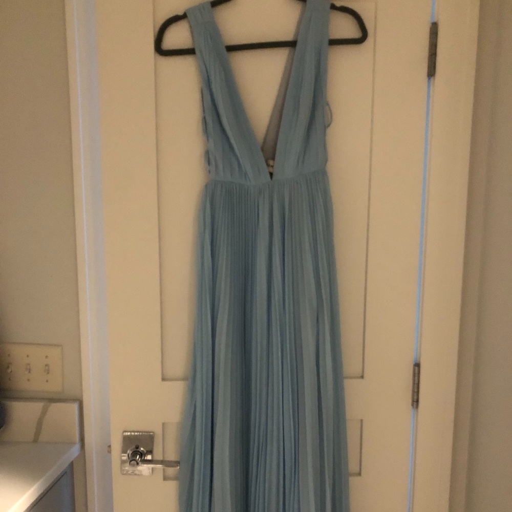 Fame and Partners Light Blue Gown